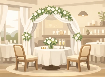 Cununie civila mica la restaurant privat