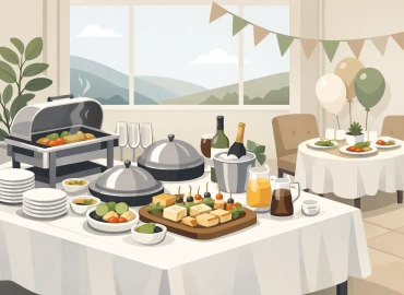 Catering sau meniu inclus pentru evenimente mici