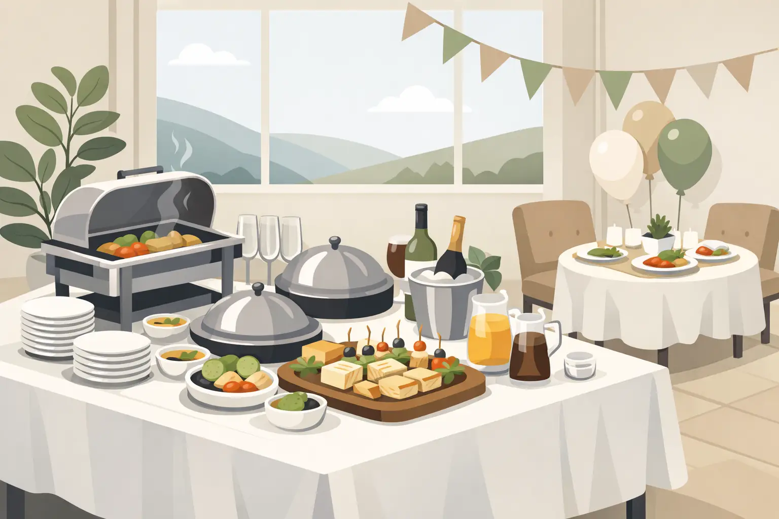 Catering sau meniu inclus pentru evenimente mici