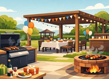 Locatie cu grill pentru aniversare reusita