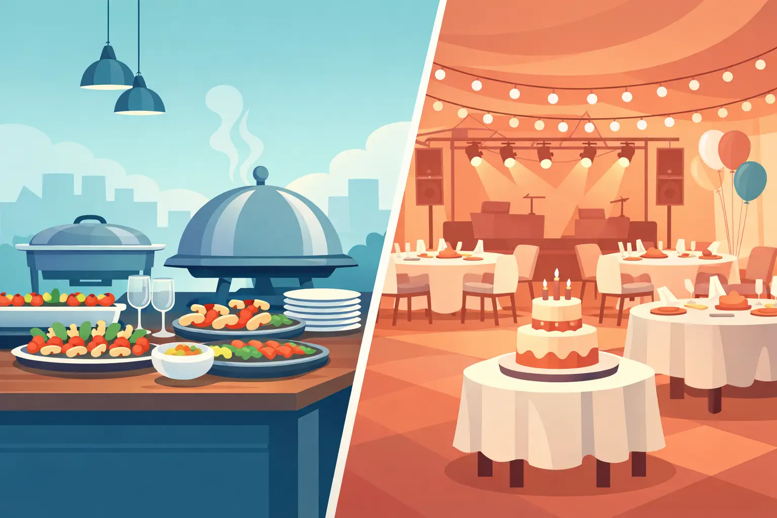 Catering inclus sau organizare separata pentru tine