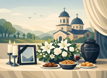 Parastas organizat elegant, cu grija pentru familie