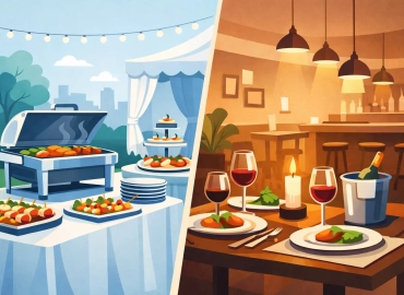 Catering versus restaurant pentru evenimente mici