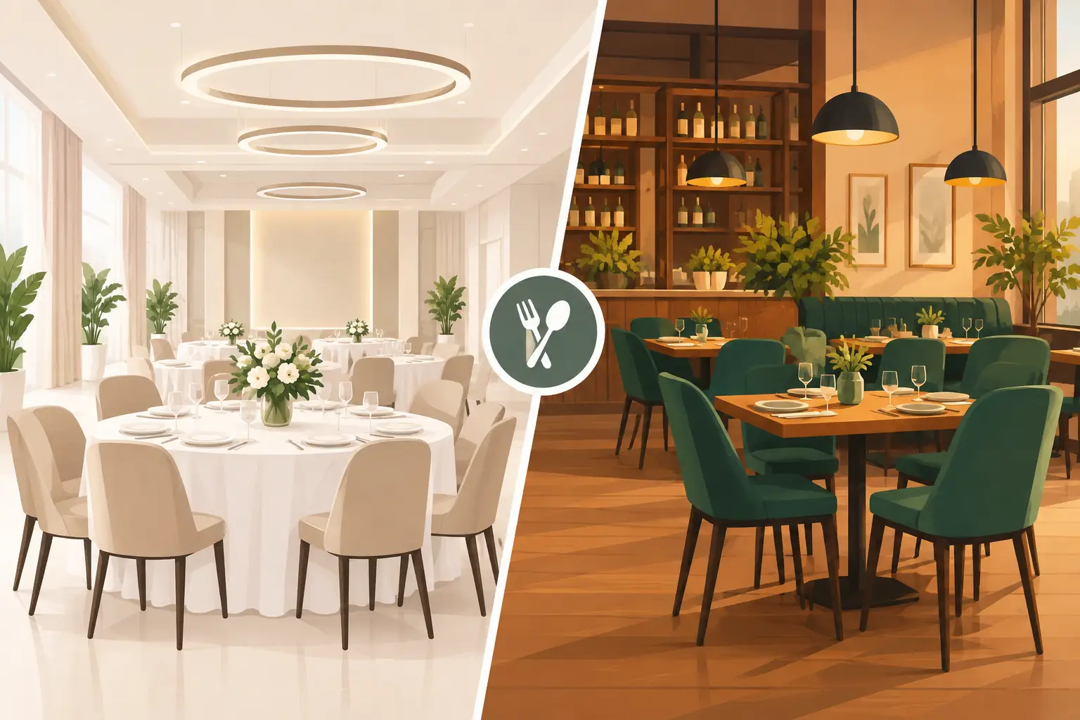 Salon versus restaurant: ce alegi pentru un eveniment mic?