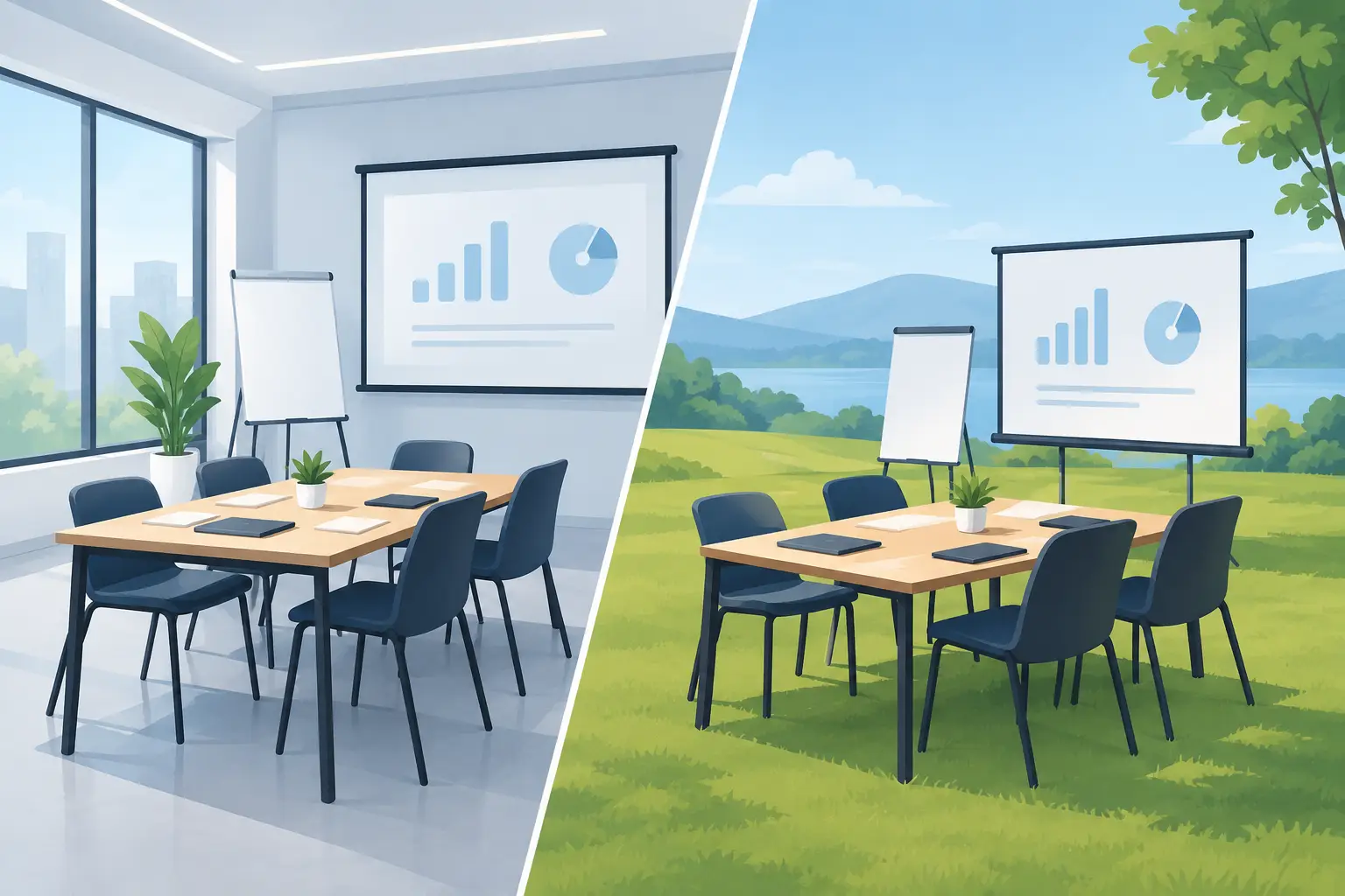 Training la sediu sau locatie pentru echipe mici