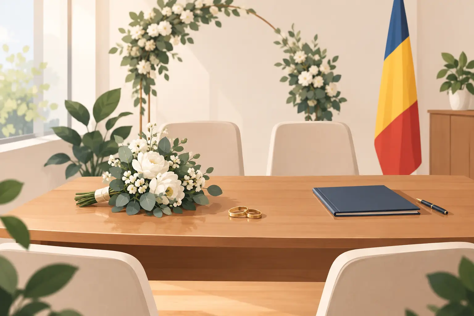 Cununie civila restransa in familie, fara graba