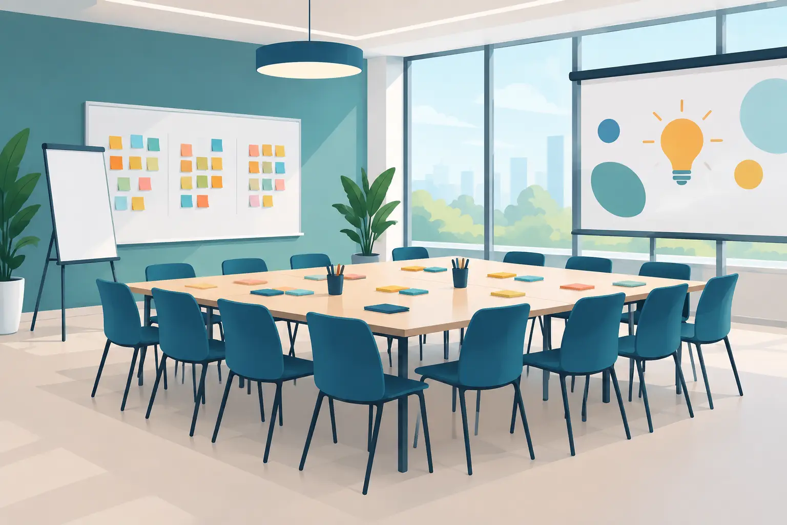 Exemplu de workshop pentru echipa de 20-40 persoane